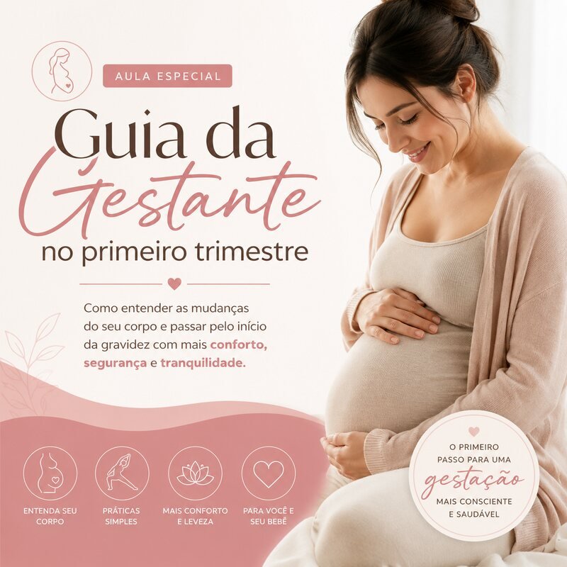 Capa do Guia da Gestante do Primeiro Trimestre